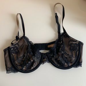 Black Lace Donna Karan Bra